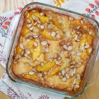 Nectarine Brown Butter Cobbler/Cake