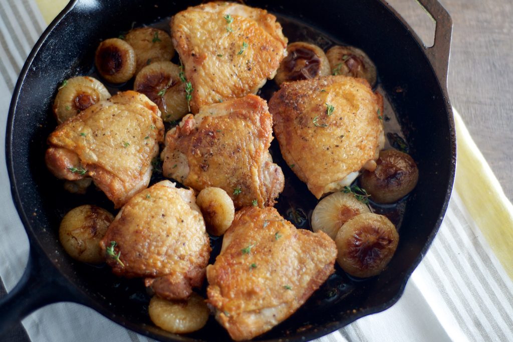 Perfect PanRoasted Chicken Thighs