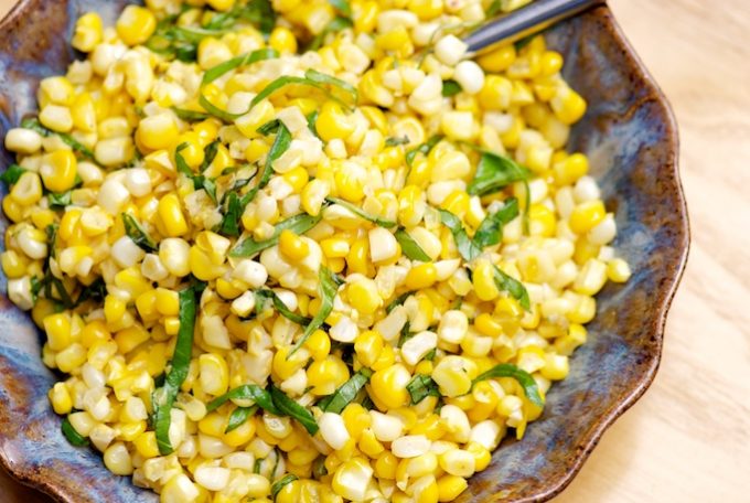 Corn with Basil and Browned Butter