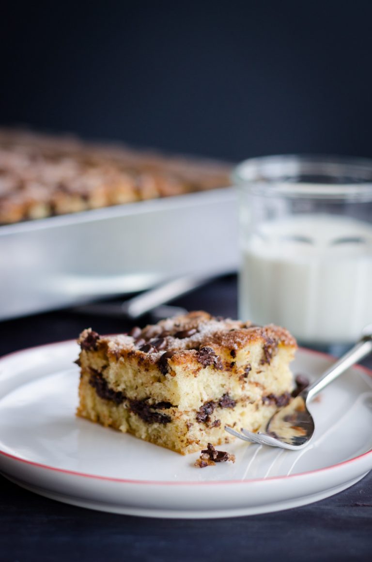 Smitten’s Chocolate Chip Sour Cream Coffee Cake